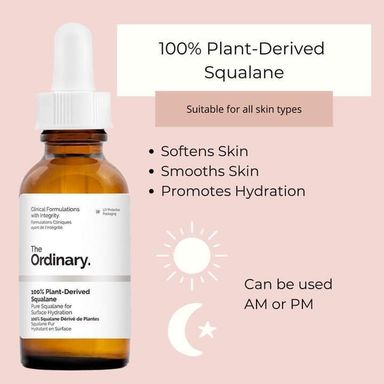 The Ordinary Plant Derived Squalane Oil