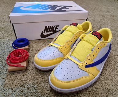 Jordan 1 Low OG x Travis Scott 'Canary' 10US M/11.5US W