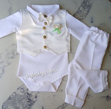 Baby boy white suit