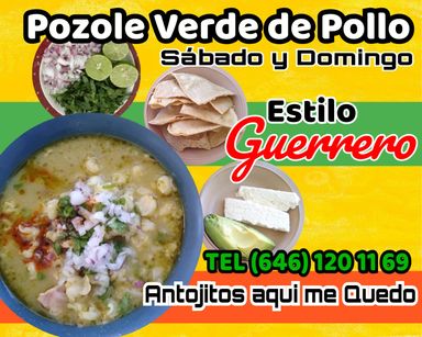 Pozole verde de pollo (1lt)