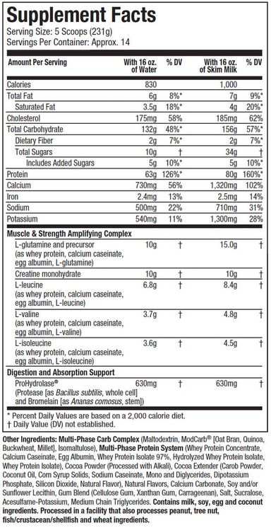 MUSCLETECH MASS-TECH ELITE 6LBS COOKIES