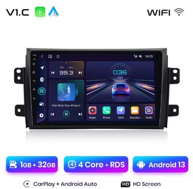 Rádio 9" Suzuki Sx4 de 2006-13 Android CARPLAY WIFI GPS 1/32GB