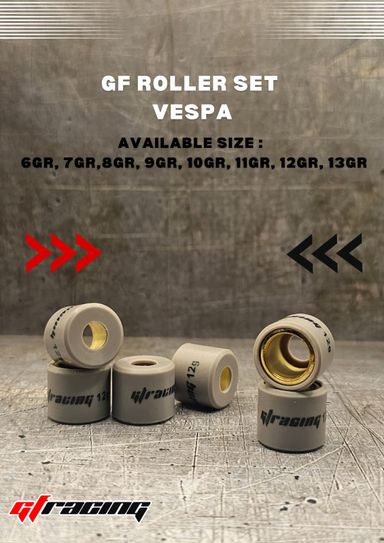 ROLLER SET VESPA S150/PRIMAVERA150 12GR