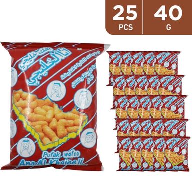 Ana Al-Khaleeji Pufak Light Corn Hot Cheese 25*40gm