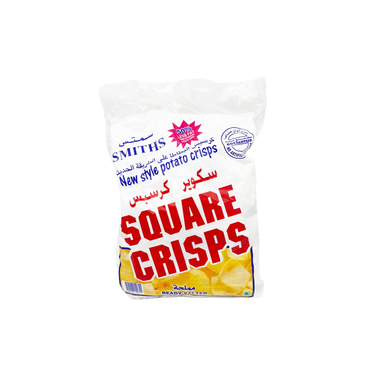 SMITHS SQUARE CRISPS FLAVOUR READY SALTED 25*20G