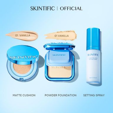 [New] SKINTIFIC ULTRA MATTE SET Ultra Cover Powder Foundation