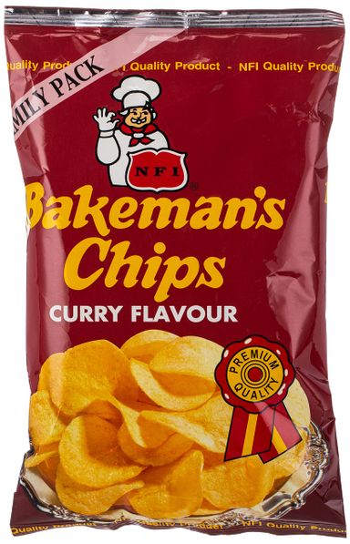 NFI BAKEMAN`S CHIPS CURRY FLAVOUR 100GM