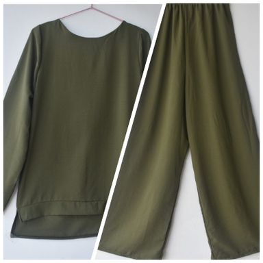 Comfy Olive Green  Co- Ord Set