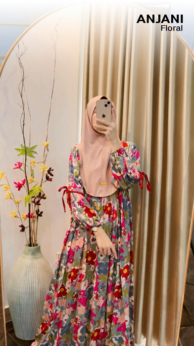 Warna Warni Brand Dress Anjani Pita Rayon Diamond