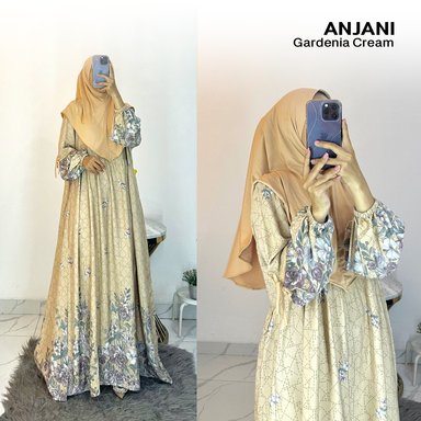 Dress Anjani Pita Rayon Diamond Set Hijab - All Size