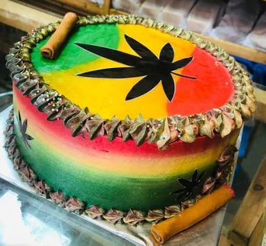 Rasta Birthday cake 