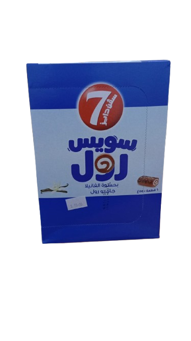 7 DAYS SWISS ROLL VANILLA FILLING JUMBO ROLL 6*55GM