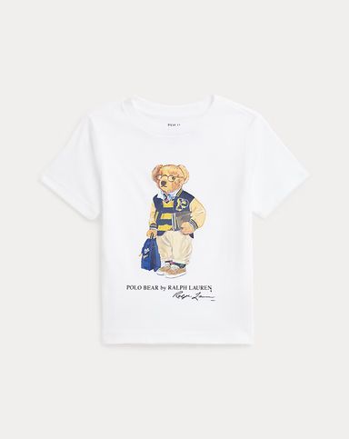 [B13] Polo Bear Cotton Jersey Tee - White