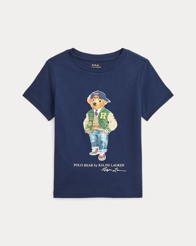 [B16] Polo Bear Cotton Jersey Tee - Newport Navy