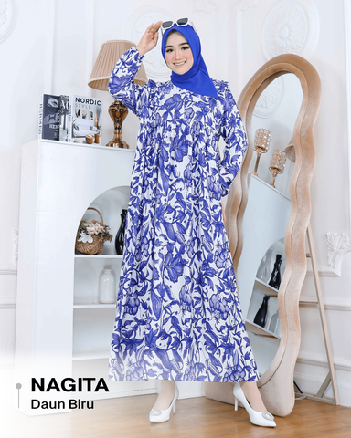 Dress Nagita Rayon Diamond - XL (LD 110cm)