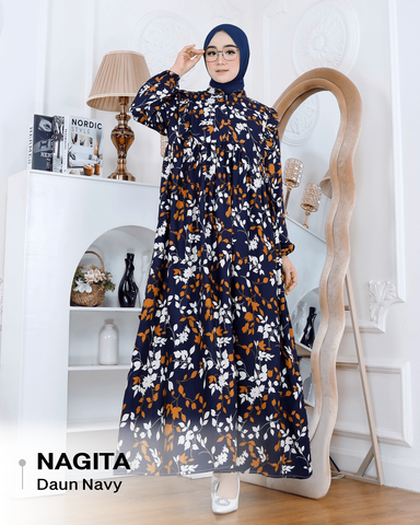 Dress Nagita Rayon Diamond - XL (LD 110cm)