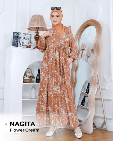 Dress Nagita Rayon Diamond - XXL (LD120cm)