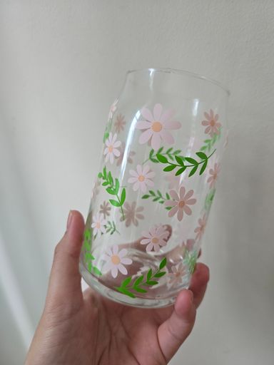 Small Daisies Libby Glass Cup (Pre-Order)