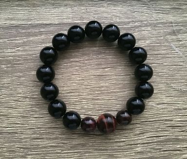 BLACK ONYX mixed with TIGER'S Eye 