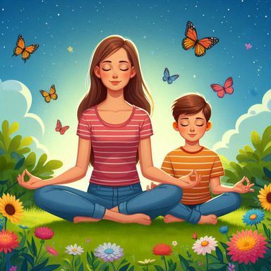 Meditaciones Madres e hijas y/o hijos. Padres e hijas y/o hijos. ¡Descubre la magia de meditar con tus hijos! Fortalece vínculos, reduce el estrés y mejora la concentración juntos. 🌟🧘‍♀️🧘‍♂️