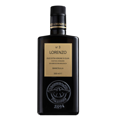 DOP LORENZO N.3 BIANCOLILLA Monocultivar - Val di Mazara EVO Oil 500ml.