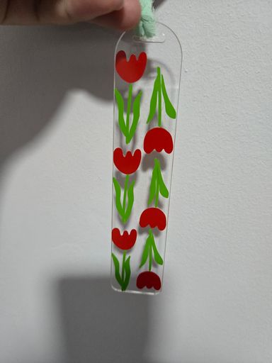 Permanent Vinyl Acrylic Bookmarks (Round Top)