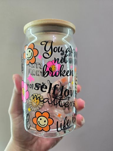 Mental Health Libby Glass Cups