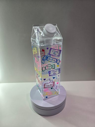 Valentines Day Plastic Milk Carton (Ready Stock)