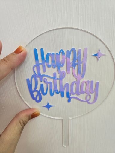 Acrylic Birthday Topper (Ready Stock)