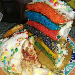 Torta de Bizcocho ArcoIris