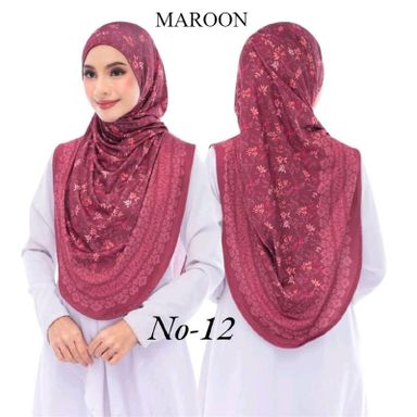 TWIST 2 SAAT SARUNG ( Digital Print) Moscrep Korea - Hijab