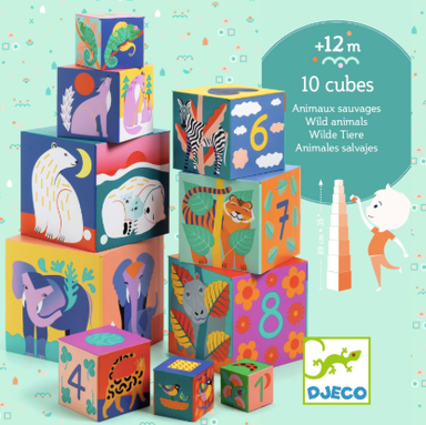 Djeco Wild Animal Stacking & Nesting Cubes