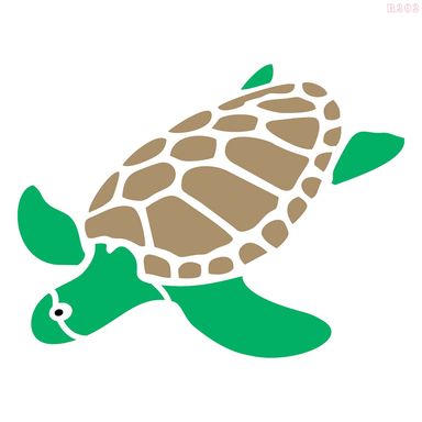 R202_Turtle Wall Stencil