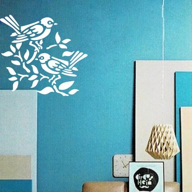 R053_ Birds & Home Decor Wall Stencil