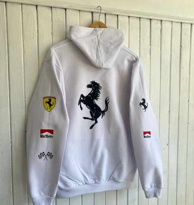 Ferrari Racing Hoodie (White)