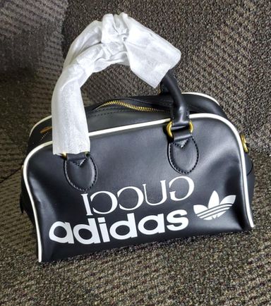 Gucci x Adidas Leather Mini Duffle Bag 