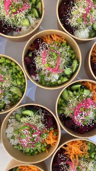 Beet poke bowl