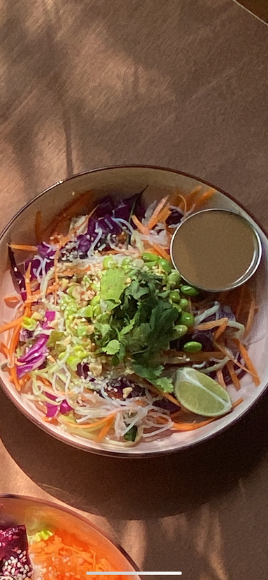 Peanut noodle salad