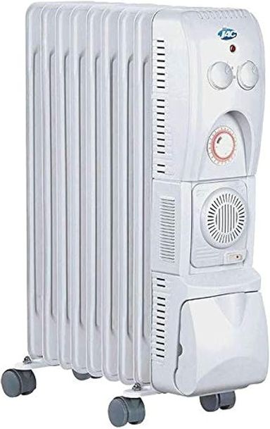 Jac Oil Heater, 1500 Watt, 9 Fins, White - NGH-329