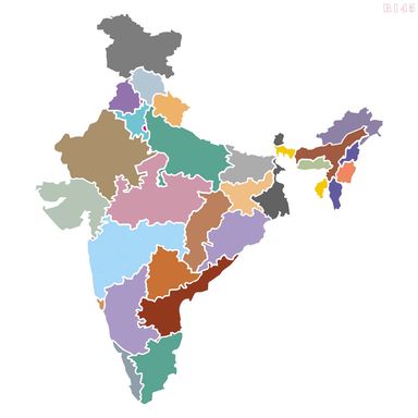 R145_India Map Wall Stencil