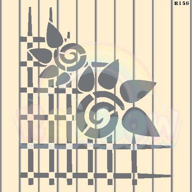 R156_Home Decor Wall Stencil