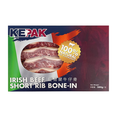 愛爾蘭牛仔骨 Irish Beef Short Rib Bone-In 380g  