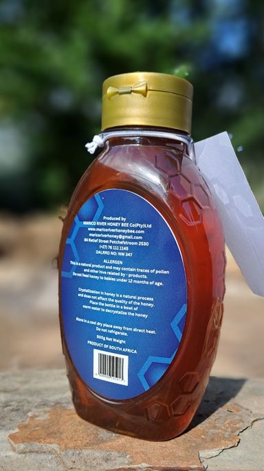 Raw Wild Flower Honey - 500g Squeezy Bottle 