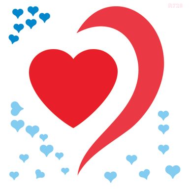 R729_Heart Wall Stencil