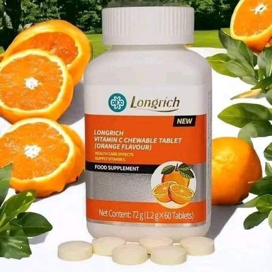 VITAMINE C Un puissant anti oxydant ; réduit le stress et la fatigue ; augmente l’appétit (60 Comprimes)