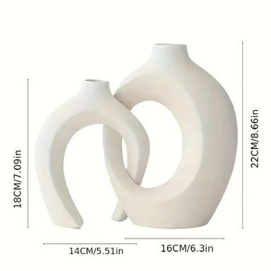 14cm & 16cm Nordic Doughnut Vase 2 in 1