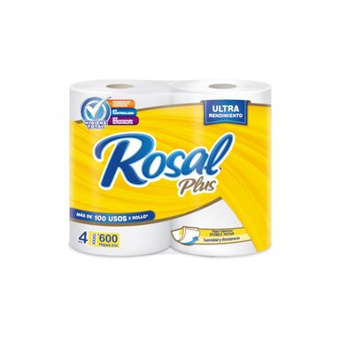 Papel Higienico Rosal Plus 600H