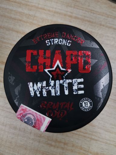 Chapo White Brutal Cold Strong Danger ( HIGH! Nicotine: 51mg/g 20 Pouches )