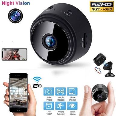 Mini Caméra De Surveillance - Wifi -1080p - IP - CCTV - Noir