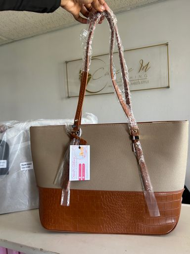 Crocodile embossed Tote